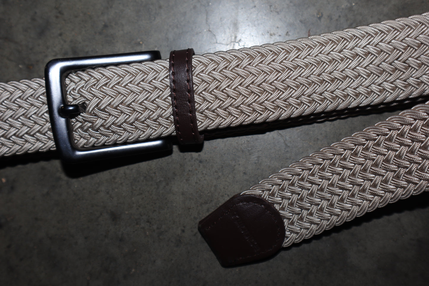BRAIDED BELT - SAND