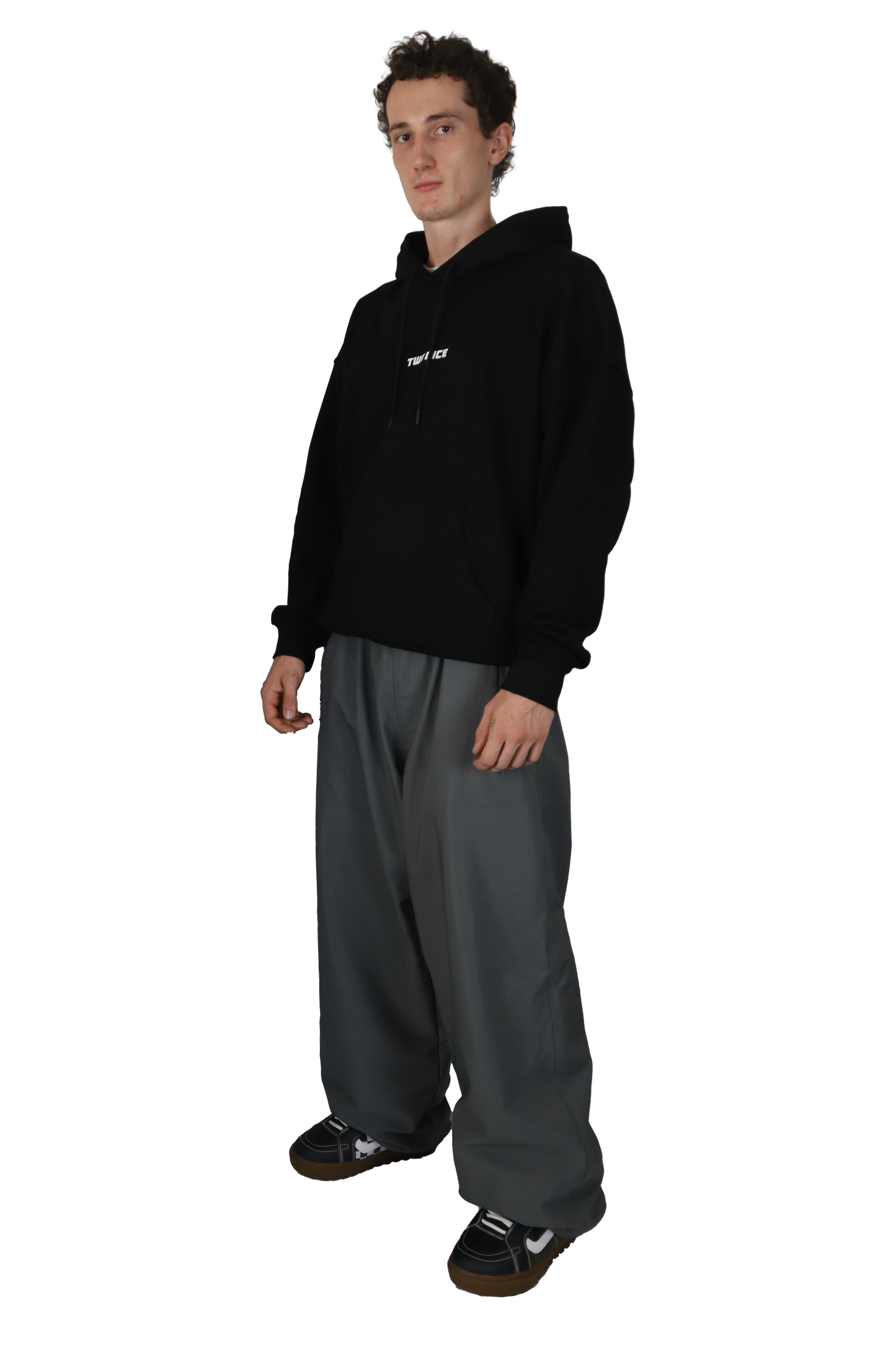 BOX FIT HOODIE - BLACK