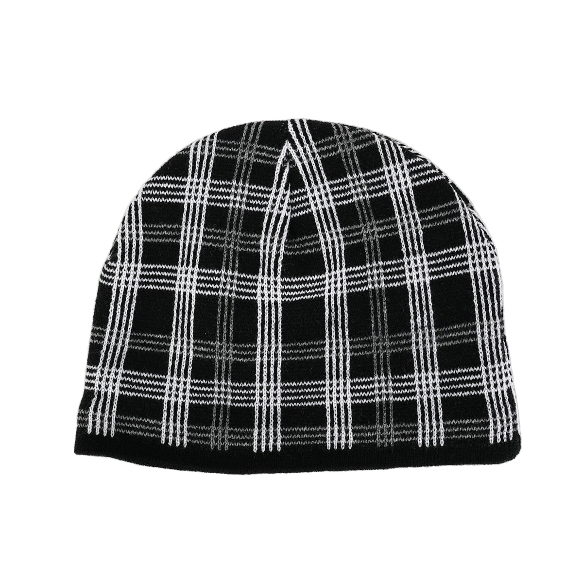 PLAID BEANIE