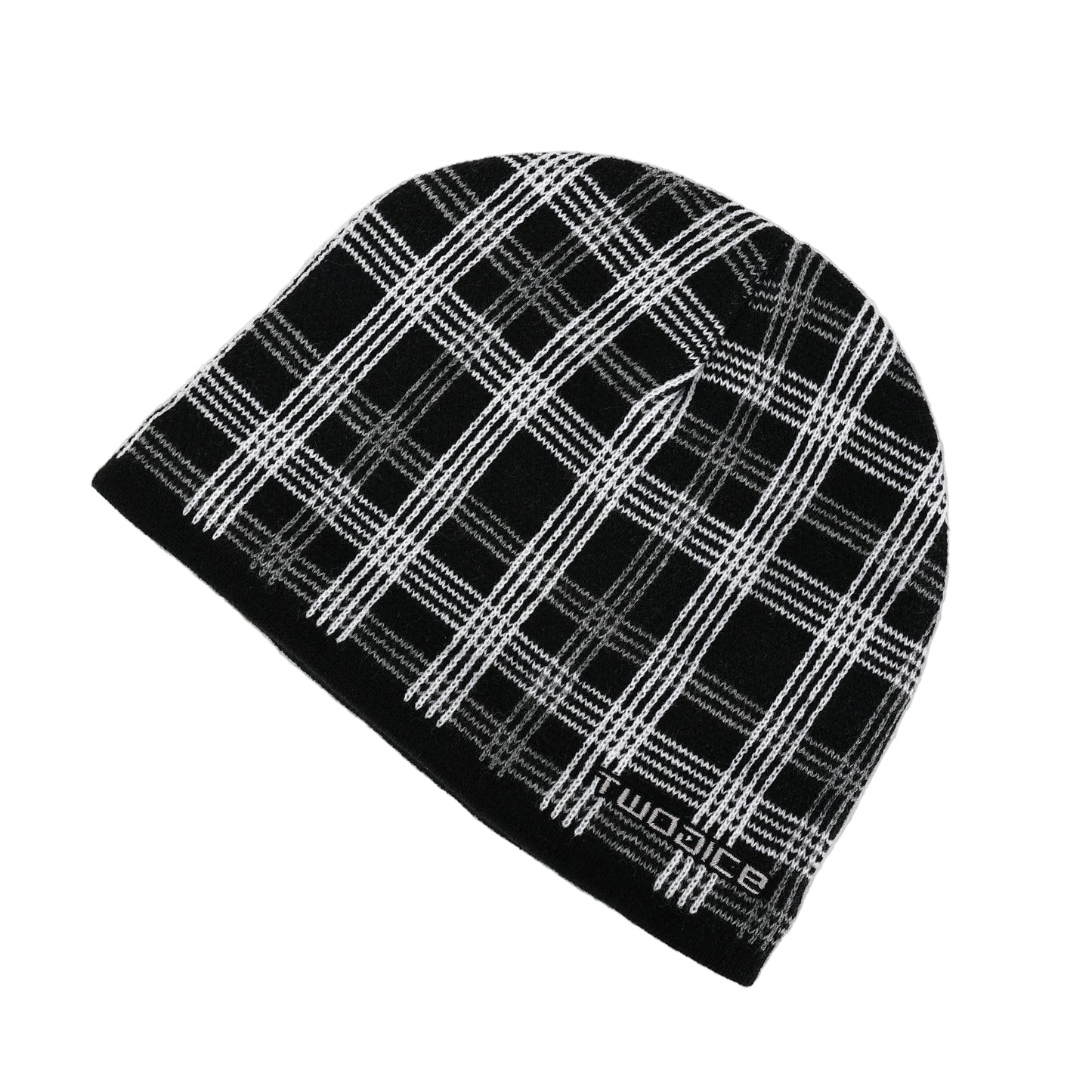 PLAID BEANIE