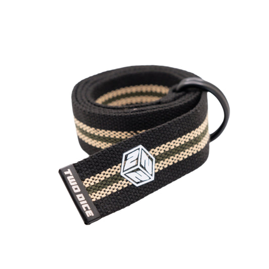 D LOOP BELT - GOLD / OLIVE GREEN / BLACK