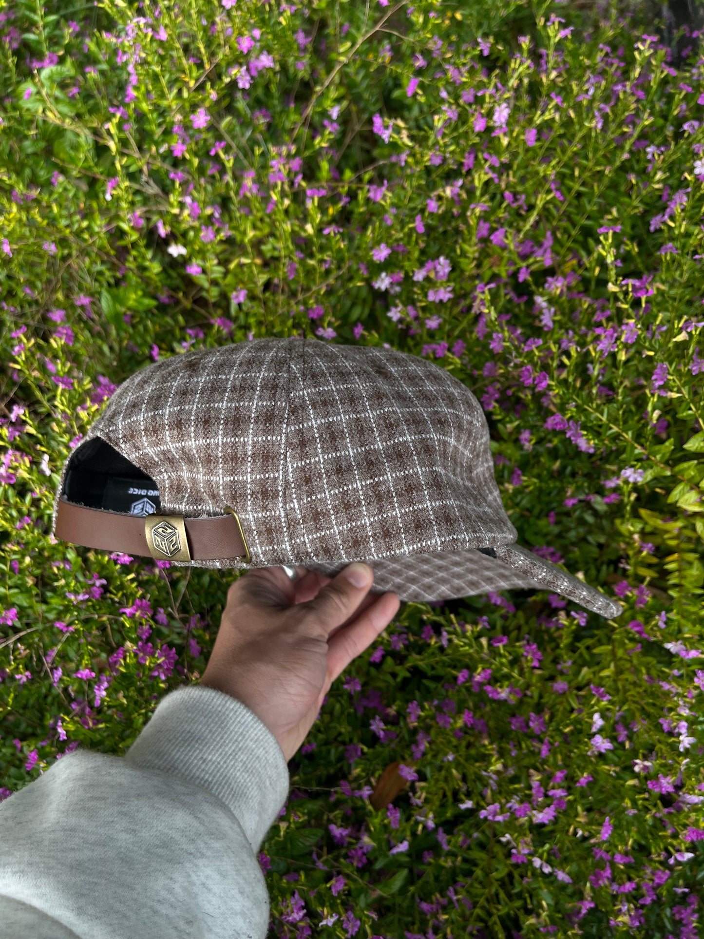 '2' HAT - BROWN PLAID