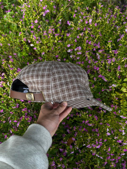 '2' HAT - BROWN PLAID