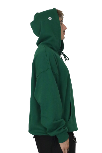 BOX FIT HOODIE - DARK GREEN