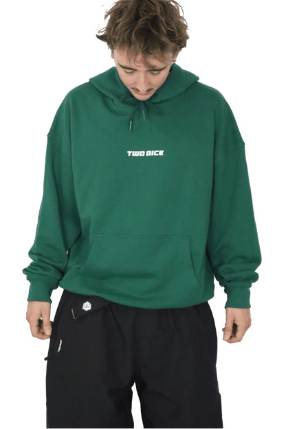 BOX FIT HOODIE - DARK GREEN