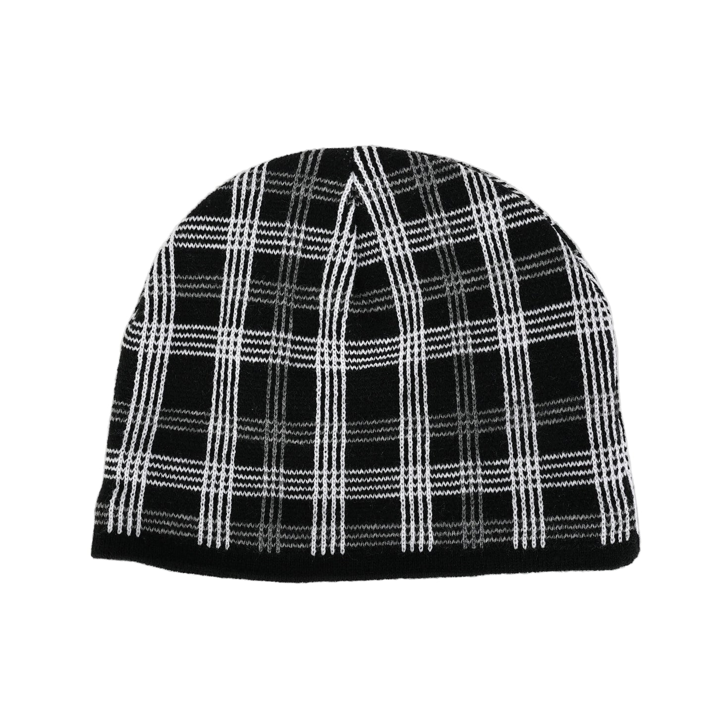 PLAID BEANIE
