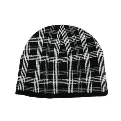 PLAID BEANIE