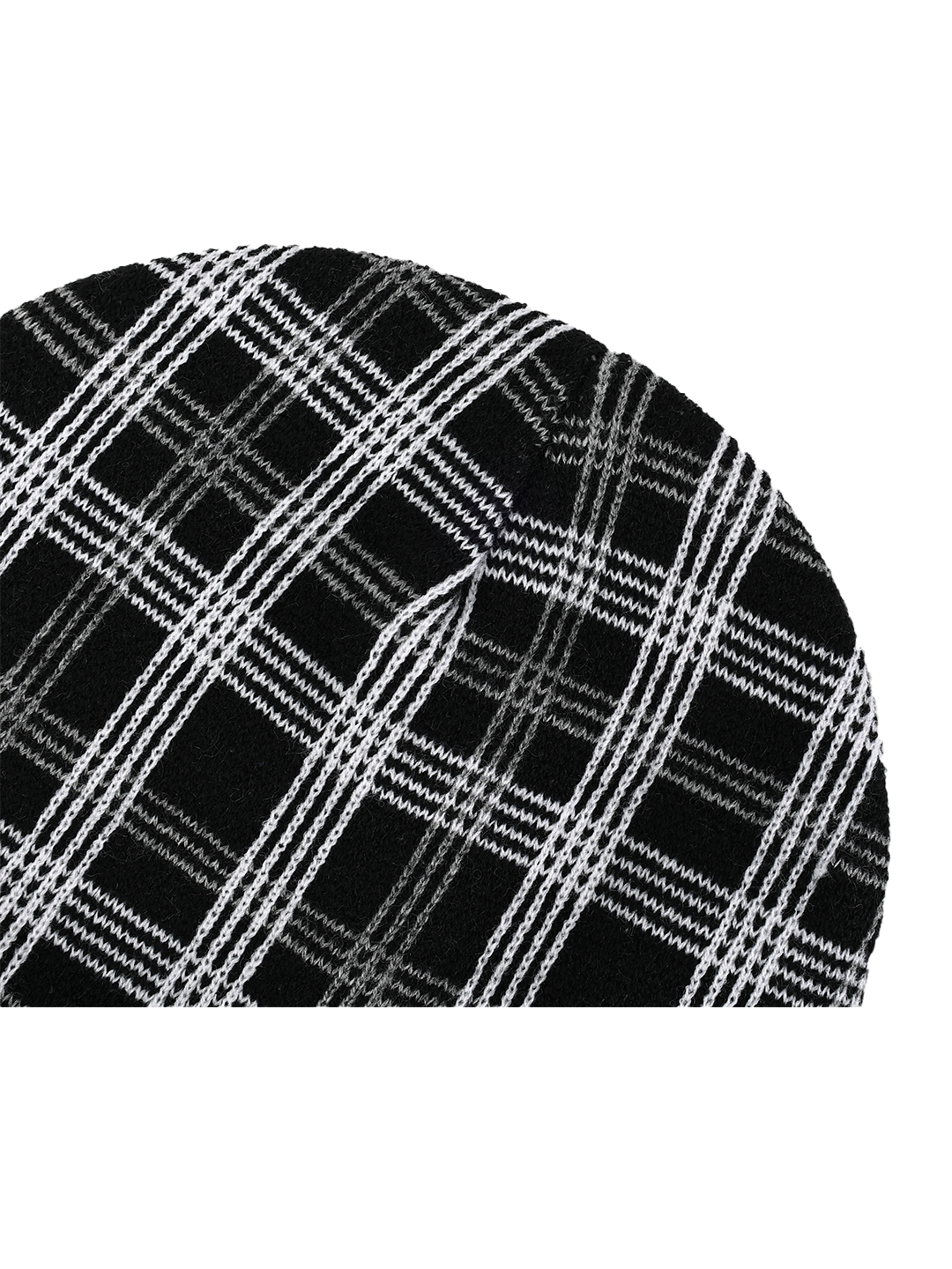 PLAID BEANIE