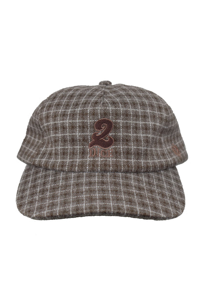 '2' HAT - BROWN PLAID