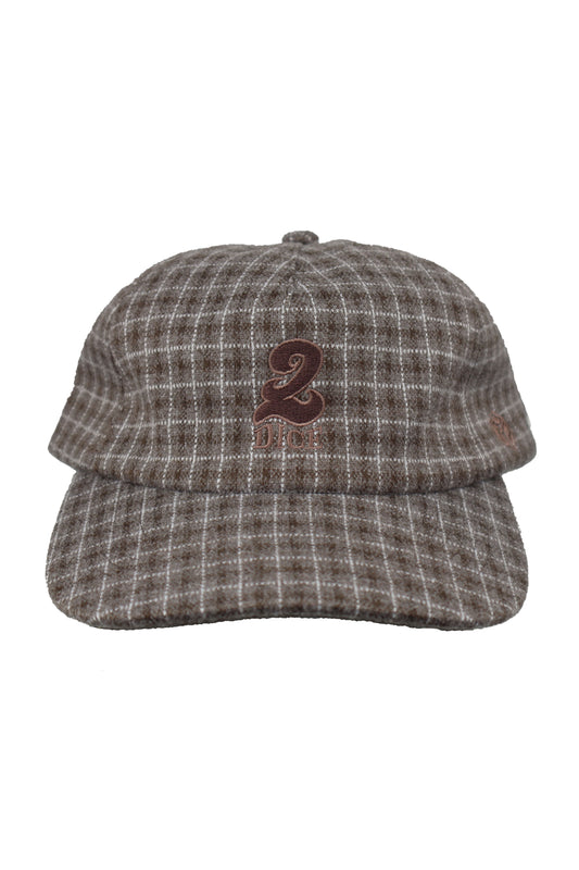 '2' HAT - BROWN PLAID