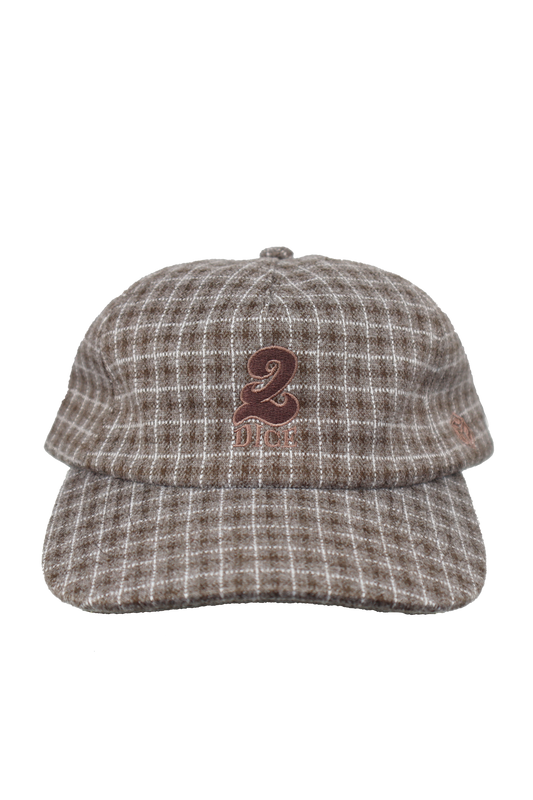 '2' HAT - BROWN PLAID