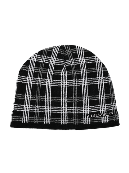 PLAID BEANIE