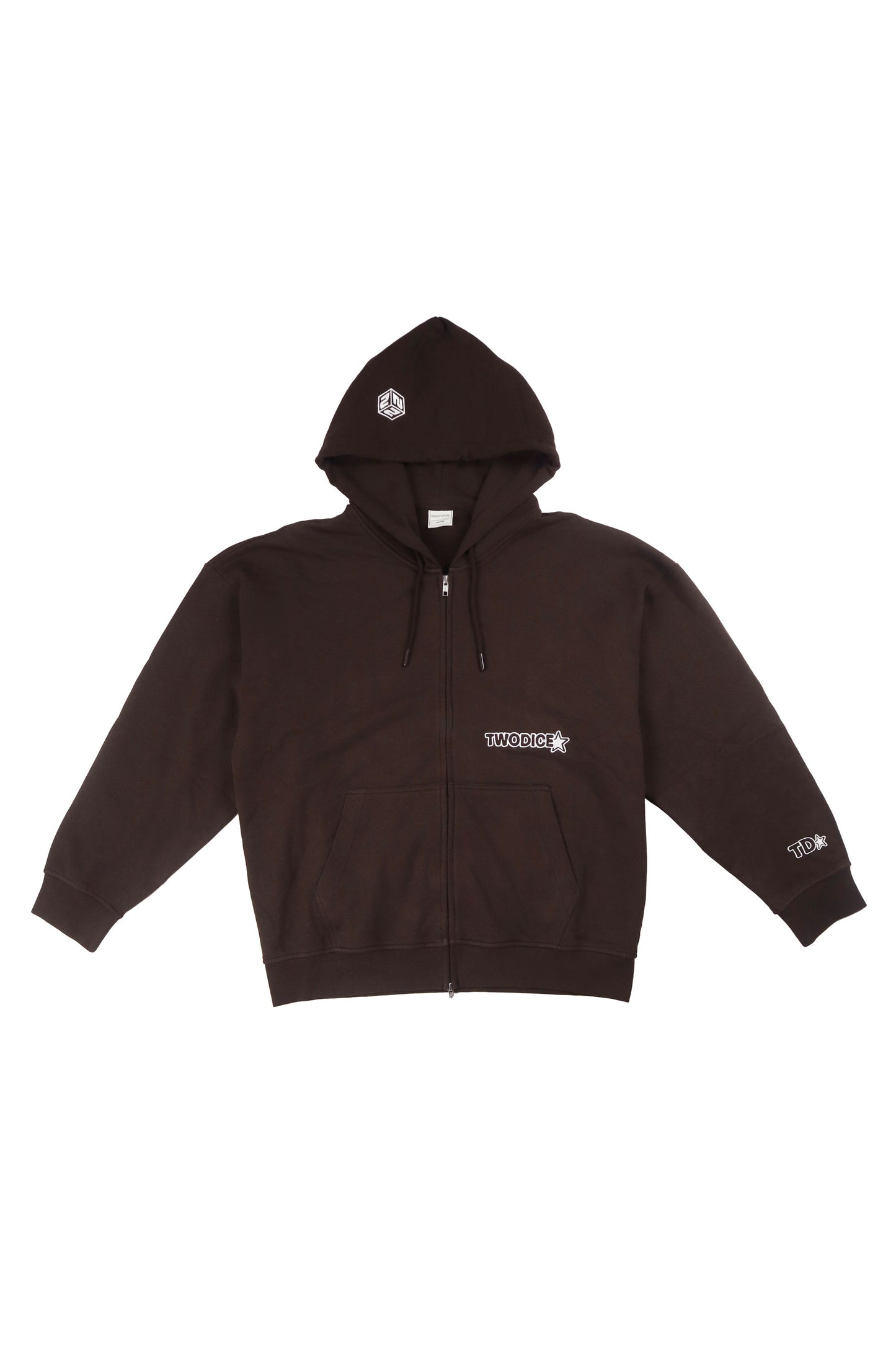 STAR* HOODIE - BROWN