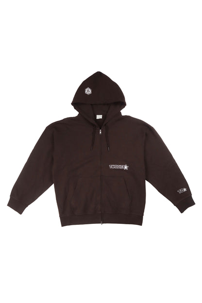 STAR* HOODIE - BROWN