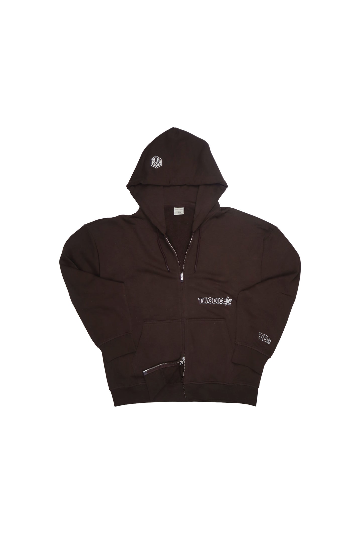 STAR* HOODIE - BROWN